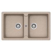 Fregadero Samet 86x50 Granitovero862v 2 senos avena
