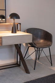 Silla Warhol vintage ecopiel antracita