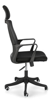 Silla de oficina con reposabrazos Laurent negra