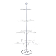 Expositor árbol hierro blanco cm57x55h123