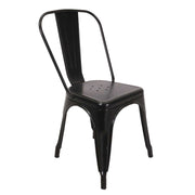 Silla new bristol hierro negro cm51x43h84