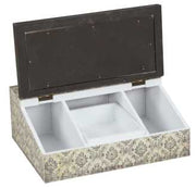 Caja rectangular blanco-negro jt-2931 cm. 24x18x9,5