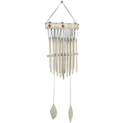 Campana de metal con perlas cm20,5x8h85