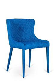 Silla en tejido azul 58x50,5x83h cm