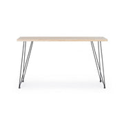 Consola de acero con tapa de madera DISTRICT 140x39x h79 cm