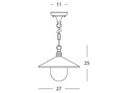 Suspensión E27 línea espectro blanco