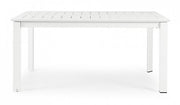 Mesa de jardín extensible Konnor blanco