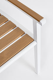 Banco de jardín blanco Isak