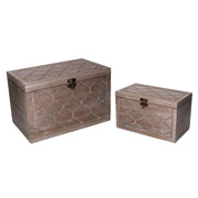 Caja madera marrón rectangular 1-2 cm39,4x24,1h24,8