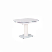 Mesa extensible blanca 90 cm x 120-180 cm H. 76 cm