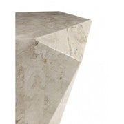 Mesas de centro modernas de piedra beige cm 60 x 60 xh 50