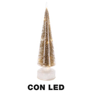 Árbol led cristal dorado cm ø10h35