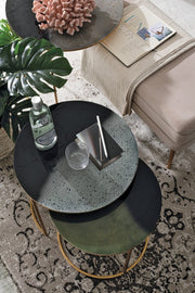 Set de 3 mesas metalicas estilo ambiente