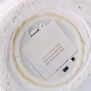 Muñeco de nieve de resina con farol blanco con led cm37x19h44