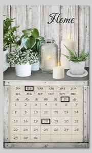 Panel led con calendario rectangular blanco cm30x50x1,8