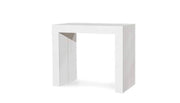 Mesa consola extensible Audace en alerce blanco