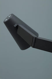 Lámpara de sobremesa pantalla metal negro 42x15x60,5h cm