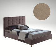 Cama doble contenedor Clup Monaco en tejido gris paloma