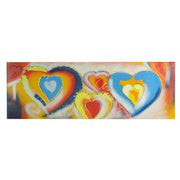 Cuadro abstracto corazones cm50x150x3