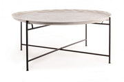 Mesa de centro de metal estilo fusión