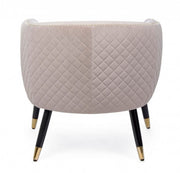Sillón tapizado estilo ambiente beige