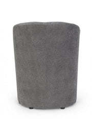 Sillón en madera y tela Antracita BELICE 64,5x63x h76 cm