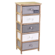 Cajonera Brenda botón 5 cajones cm40x29xh90