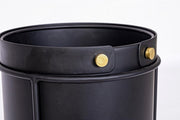 Set de 2 maceteros Zeina acero negro