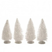 White Pine Trees decoración navideña 4x h10 cm 4 piezas