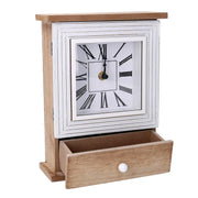 Reloj de madera marrón cm18,5x7h24