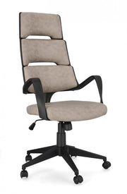 Silla de oficina ejecutiva moderna Bart en tela gris
