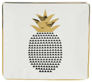 Cojín de tela con perro blanco cm43x43