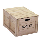 Caja de madera con cajón rectangular 39 x 50 xh 29,5 cm