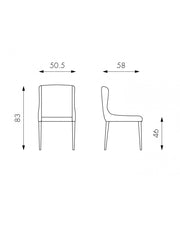 Silla de microfibra STS Afrodite Air Force