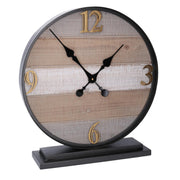 Reloj de sobremesa madera metal cm43,9x11,9h48