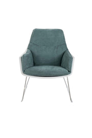 2x Sillón polipropileno aguamarina 85 cm x 74 cm Alt. 86 cm