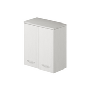 Mueble lavadero alto de 2 puertas con estante blanco Al.77x71x38cm