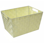 Cajón poliéster crema cm35x25h20