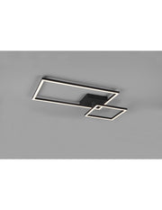 Luz de techo cuadrada ajustable Led Dimmer 4000K Pan Black Trio Lighting
