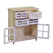 Cajonera Naomi 2 puertas y 4 cajones natural rectangular cm60x30xh72