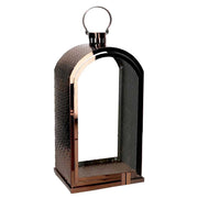 Farol metálico 1-3 cobre rectangular cm25x26h49-56