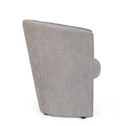 Sillón en madera y tela gris claro BELICE 64,5x63x h76 cm