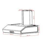 Campana con chimenea Maestrale inox 60 Potente y Estilosa