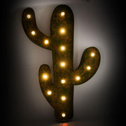 Cactus metal verde con led cm40x58,5x5