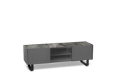 Mueble TV gris-gris oscuro 40 cm x 140 cm Alt. 45 cm