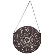 Reloj madera blanco negro cmø37/66x3