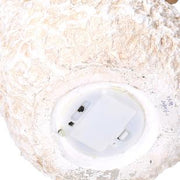 Resina LED Papá Noel con reno y marioneta 27,5x20h48 cm