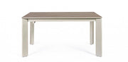 Mesa extensible gris y topo