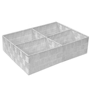 Cajón poliéster blanco 4 compartimentos cm37x27h10