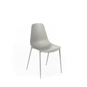 Silla polipropileno gris claro 49x48,5x88h cm
